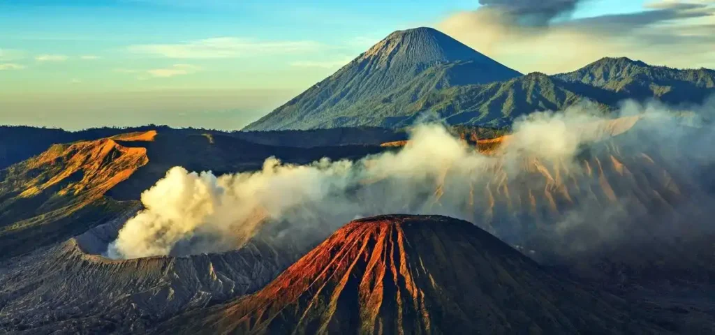 Cozy accommodations near Mount Meru, providing a serene escape amidst nature's beauty.