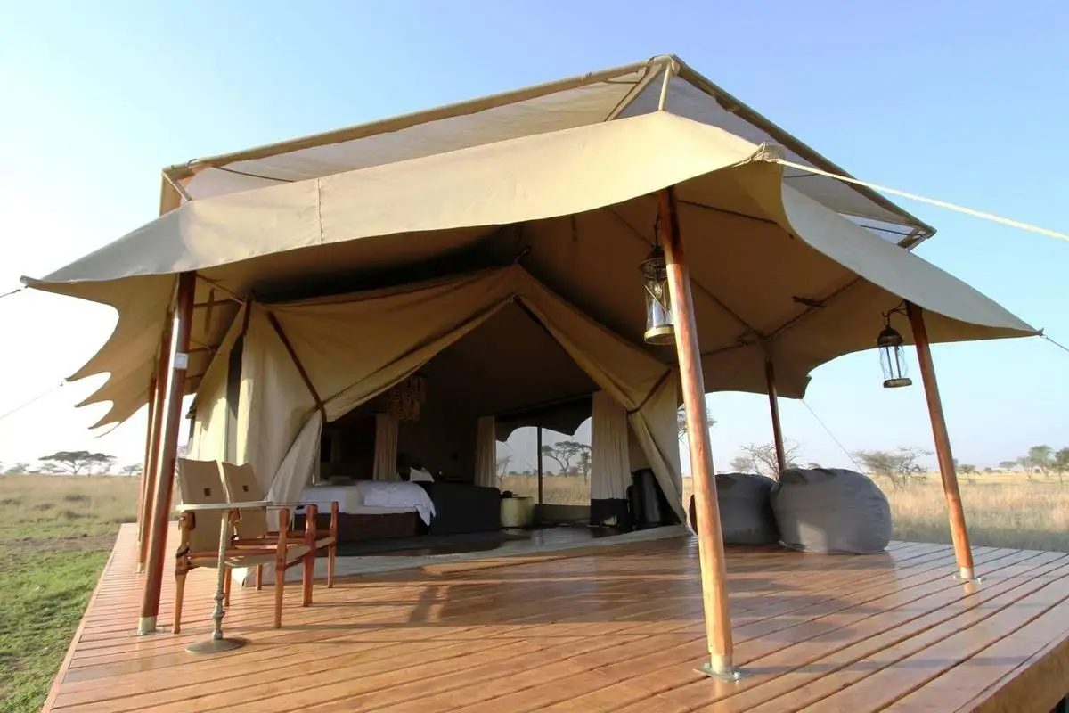 African safari tent with luxurious amenities at Siringiti Serengeti Luxury Tented Camp - Affordable Big Five Safaris Accommodation
