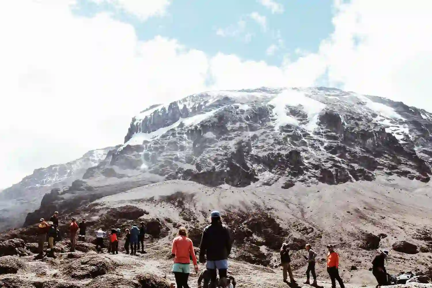 Hikers Discuss something while on moving to the peak of Mount Kilimanjaro Facts