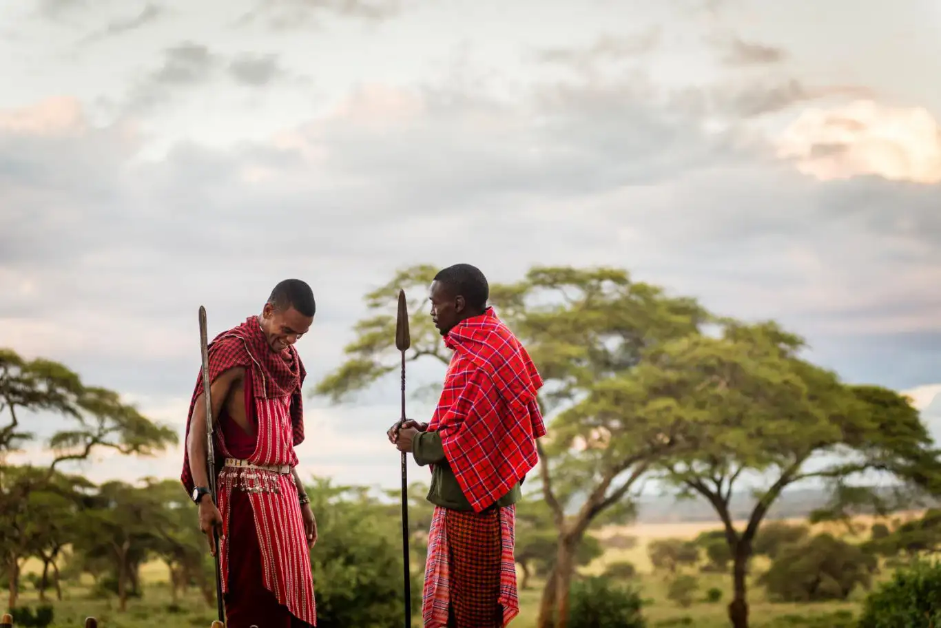A group of Maasai elders gather under a sprawling acacia tree, symbolizing the preservation of Maasai culture and lands for future generations.
