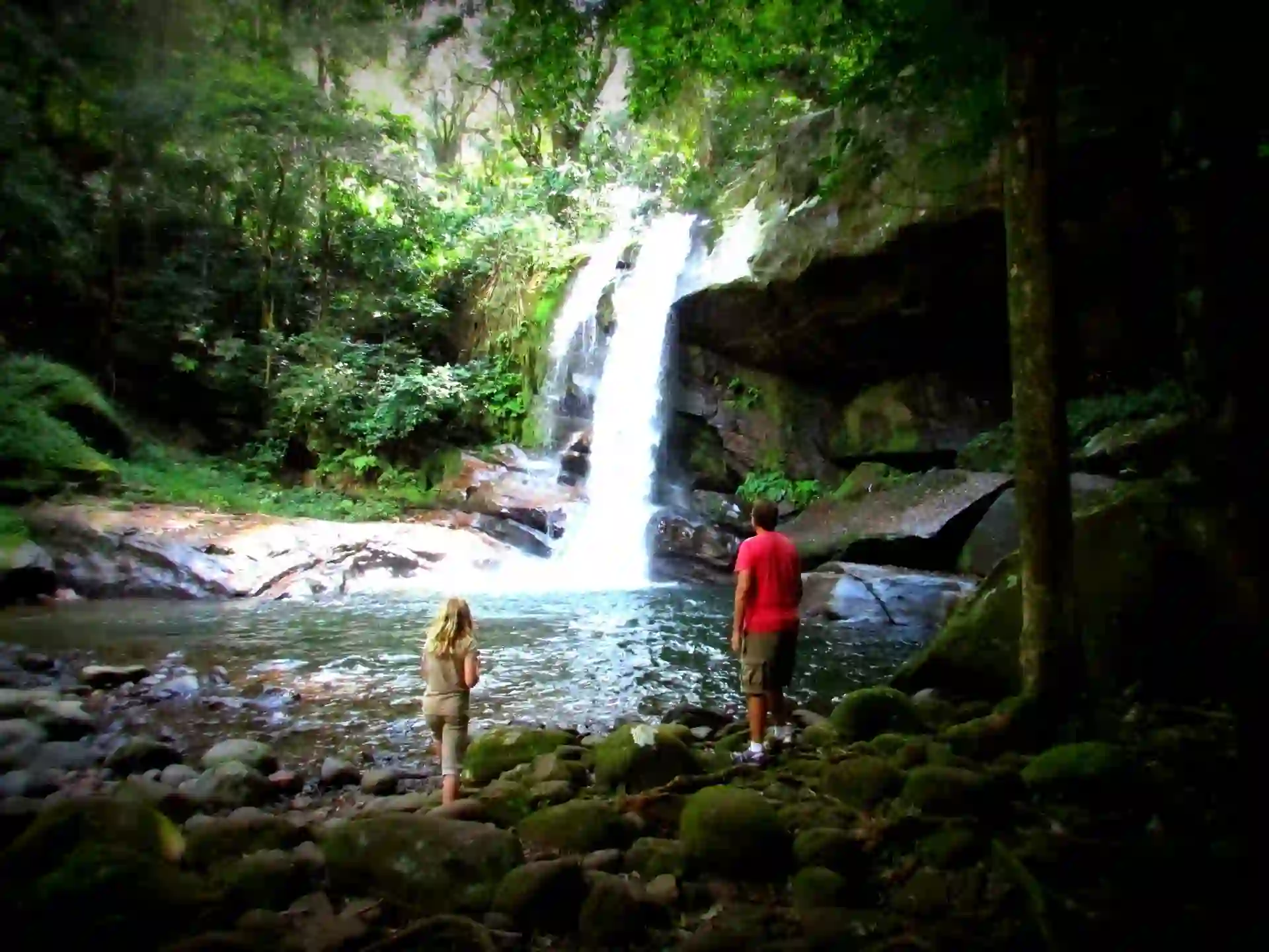 A breathtaking view of Sanje Top Falls in Udzungwa Mountains, a must-see for Udzungwa Mountains travel tips.