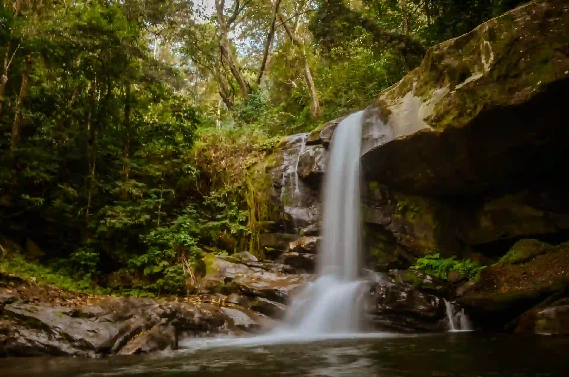Waterfall on Sanje Falls Trails - Explore Udzungwa Mountains. Keyword: Udzungwa Mountains Travel Tips
