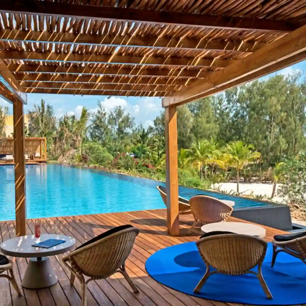 A stunning view of Zuri Zanzibar Hotel and Resort, luxury accommodation for Safari in Zanzibar.