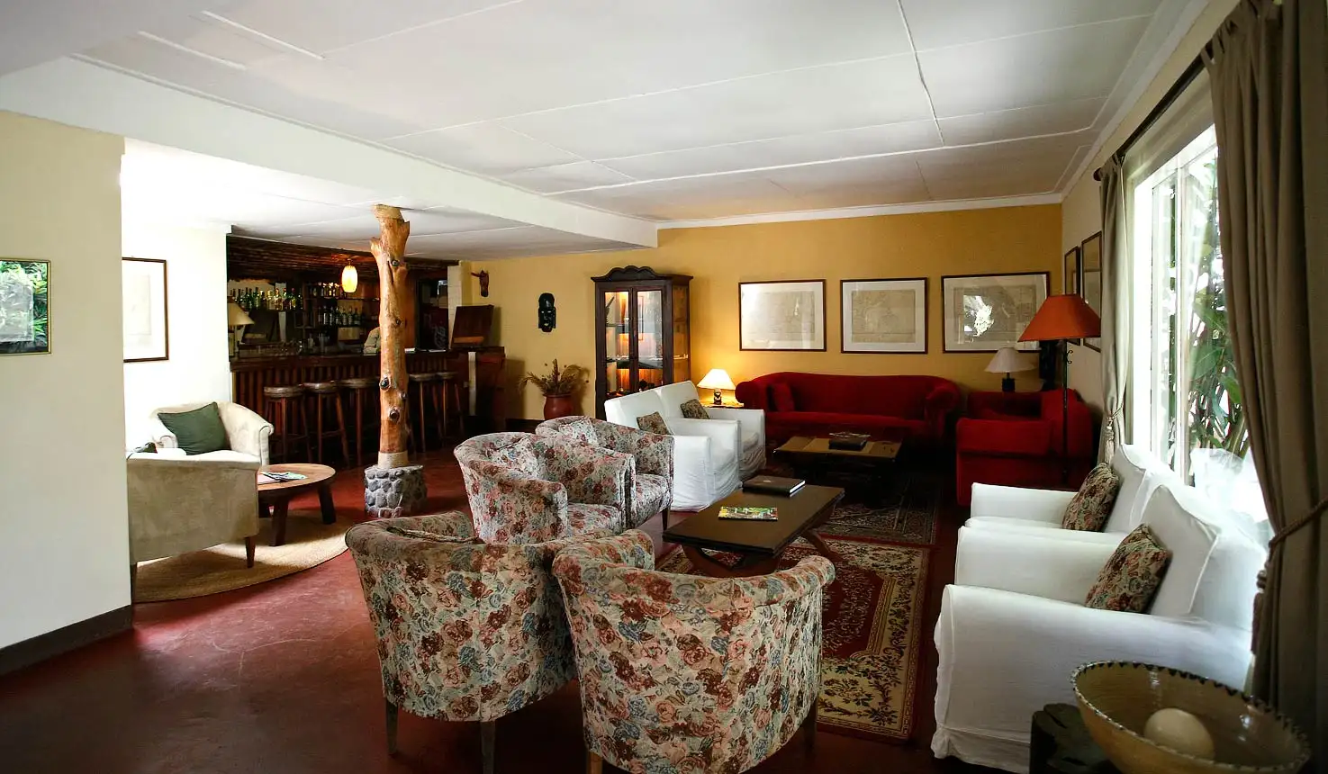 Mount Meru Game Lodge near Usa River with lush gardens and wildlife sanctuary